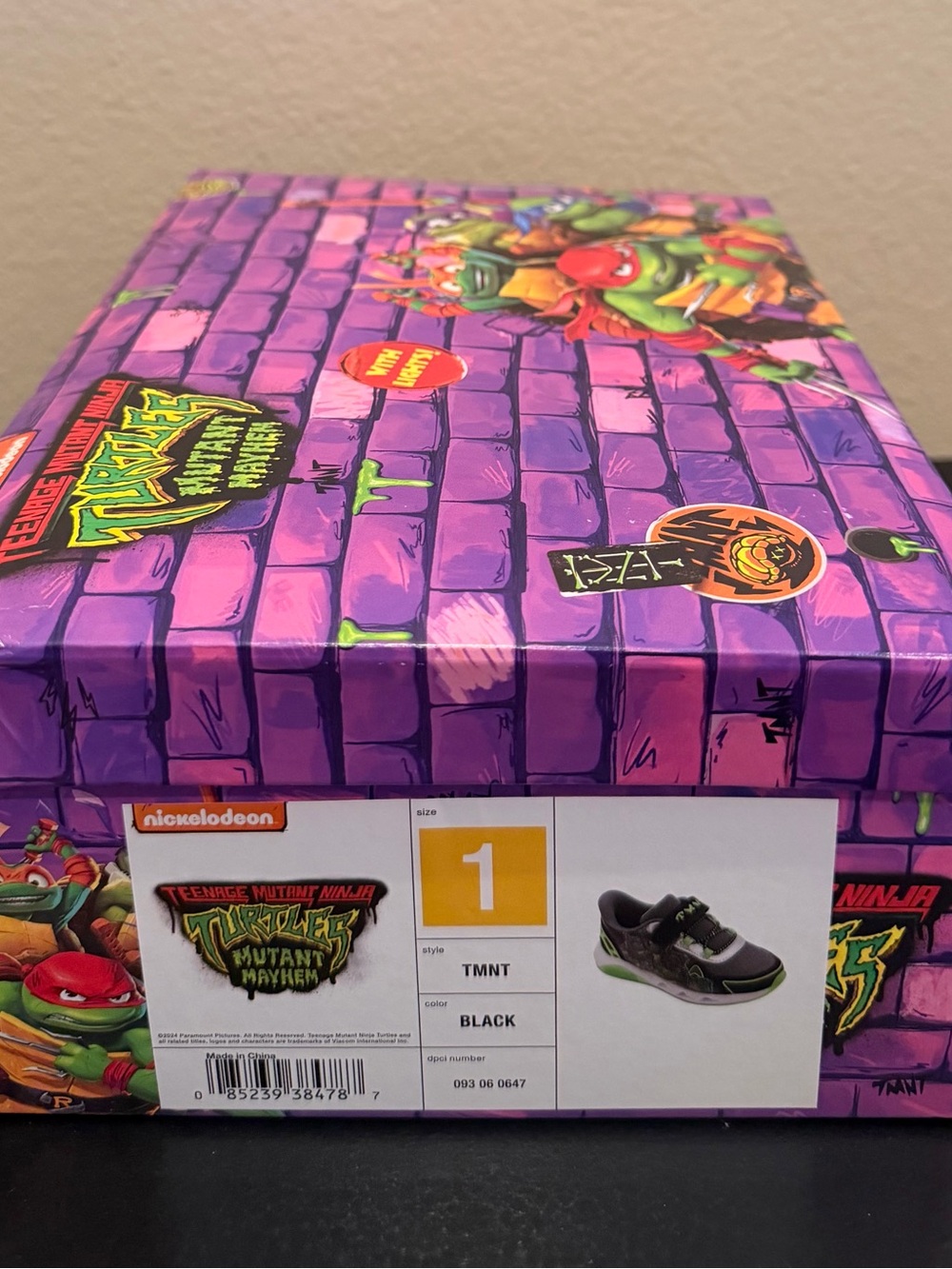 Teenage Mutant Ninja Turtles Purple Graphic Shoe
